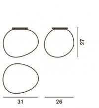 Lampa sufitowa Foscarini 168005G-10 Gregg media
