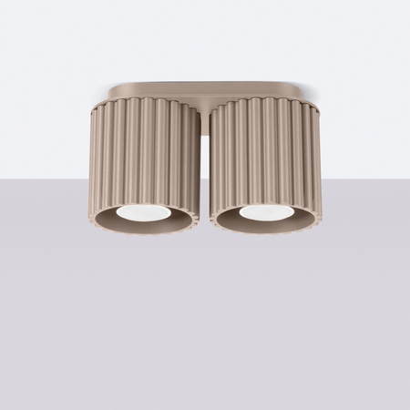 Sollux Lighting Plafon AURA 2 taupe GU10 SL.1815