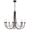 Żyrandol Elstead Lighting Carisbrooke czarny CB8-BLACK