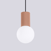 Sollux Lighting Lampa wisząca HALO 1 mocca SL.1734