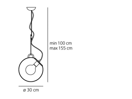 Lampa wisząca Artemide A031000 Miconos