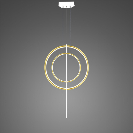 Lampa wisząca Linea No.5 60/40cm złoto-biała Dali3k