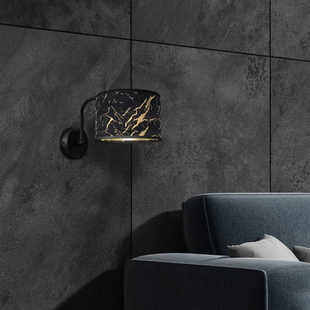 Milagro Kinkiet SENSO Black/Gold 1xE27 MLP7290 CZARNY / ZŁOTY