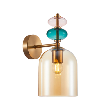 Kinkiet Italux WL-30263-1B-BRO-AMB Złoty