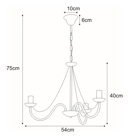Lampa wisząca BARTEZ Kaja K-3990 czarny
