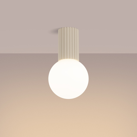 Sollux Lighting Plafon HALO beżowy IP44 SL.1718