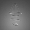 Lampa wisząca Ledowe Okręgi No.4 100cm czarna 3k Dali