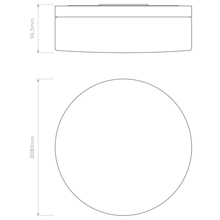 Lampa sufitowa Astro Sabina 280 1292003 Polerowany Chrom
