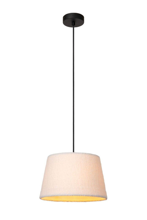Lampa wisząca Lucide WOOLLY 10416/01/38 czarny/beżowy