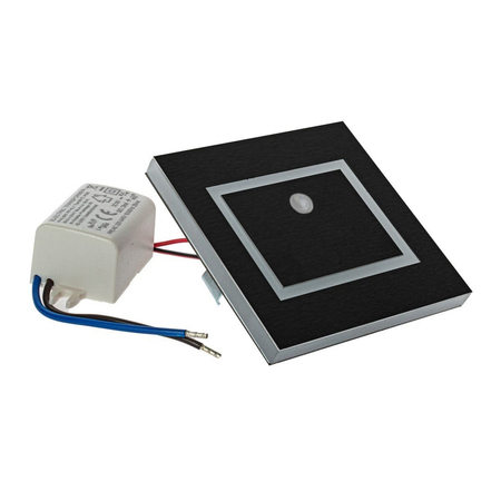 Eko-Light Oprawa schodowa EVRA BLACK Barwa Neutralna 4000K 12V z czujnikiem ruchu EKS6903 CZARNY