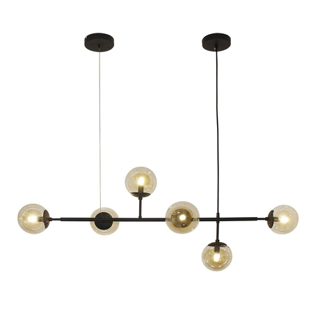 Lampa wisząca HELIOS 6 BK Azzardo AZ4698 czarny