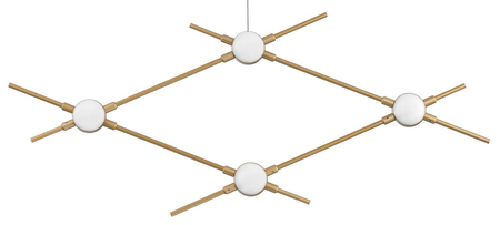 Lampa wisząca Luces Exclusivas AZUL LE41329 złoty