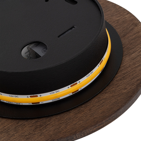 Kinkiet Nowodvorski RING TIMBER LED 11288 Ciemne drewno