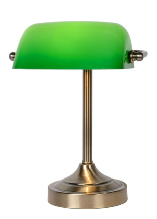 Lampa stołowa Lucide BANKER brązowy 17504/01/03
