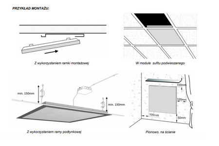 Panel grzewczy na podczerwień Greenie PWF600K Wall Structure Series 600W [Kolor do wyboru]