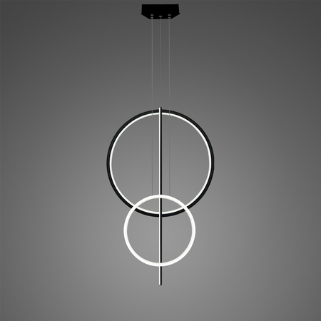 Lampa wisząca Linea No.5 60/40cm czarno biała 4k dimm v2