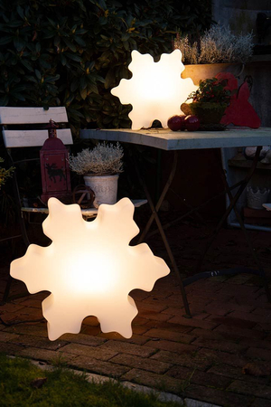 Śnieżynka LED Lampa zewnętrzna ogrodowa 2700K RGB Ø40cm 32065L biały