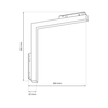 Milagro MAGNETIC TRACK 2x10W LED 4000K ML7155 CZARNY