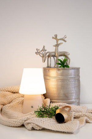 Lampa stojąca No.1 zewnętrzna ogrodowa 2700K RGB ściemnialna z baterią 30cm, piaskowy 32583L beżowy