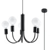 Sollux Lighting Żyrandol PICCOLO 5 czarny SL.0855