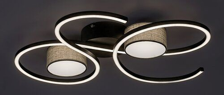 Lampa sufitowa Rabalux Shiena 71116 czarny matowy