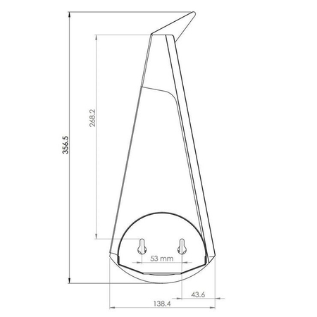 Kinkiet LED Paw Abigali Pawn Czarny