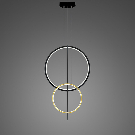 Lampa wisząca Linea No.5 60/40cm czarnozłota 2 3k