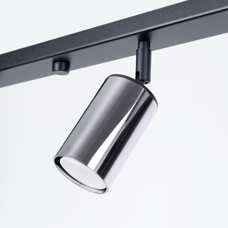 Sollux Lighting Plafon WINX 6L czarny/chrom SL.1372