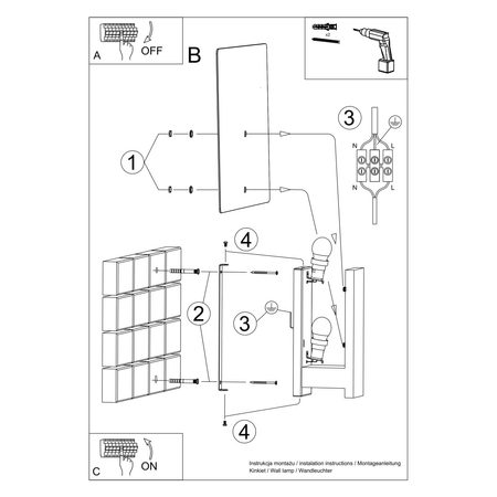 Sollux Lighting Kinkiet LAPPO naturlane drewno SL.1094