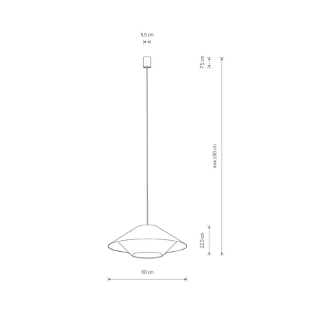 Lampa wisząca Nowodvorski JAPANDI M 11157 Naturalne drewno Biały