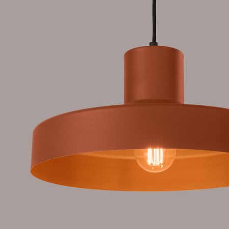 Sollux Lighting Lampa wisząca BILO ochra czerwona SL.1706