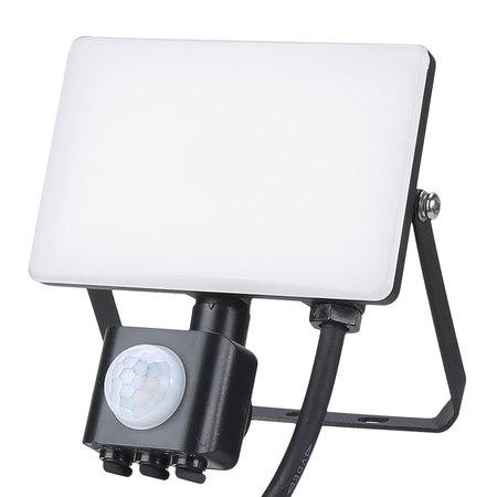 Eko-Light Naświetlacz LED 10W PIR 950lm 5000K EKN9017 CZARNY