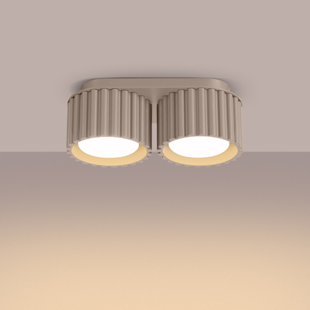 Sollux Lighting Plafon AURA 2 taupe Gx53 SL.1818