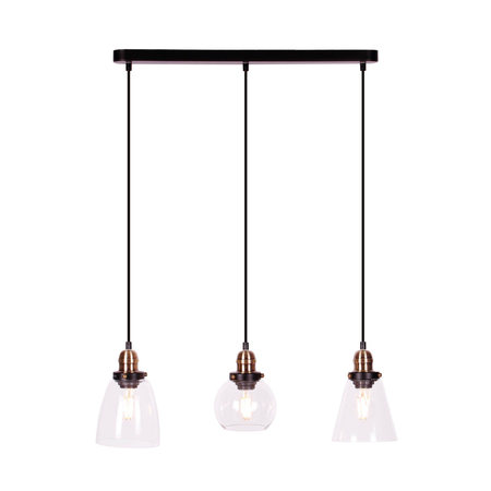 Lampa wisząca SAMANTA Kaja K-8036A-3 czarny