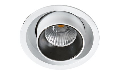 Oczko LUNA 15W DIMM WHITE Azzardo AZ2828 biały/czarny