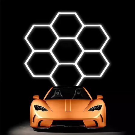 Lampa LED Hexagon Blaupunkt 173W geometryczny panel sufitowy led 4000K CRI90 w kształcie plastra miodu