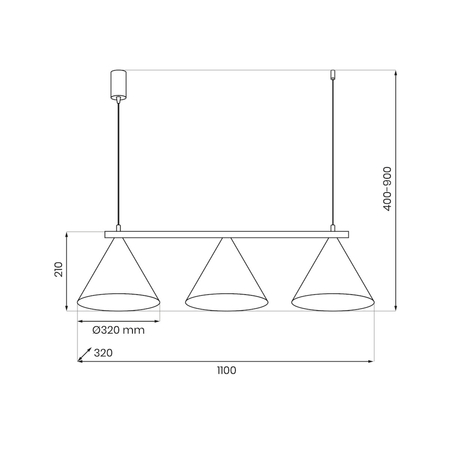 Milagro Lampa wisząca CAPITAL BIAŁY 3XGX52 MLP0939 BIAŁY