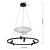 Lampa wisząca Almeria 6xLED czarna LP-907/1P BK