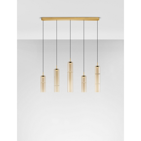 Lampa wisząca Luces Exclusivas SARTANO LE45169 złoty i odcienie złota