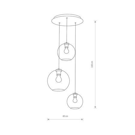 Lampa wisząca VETRO Nowodvorski 7641 przydymiony