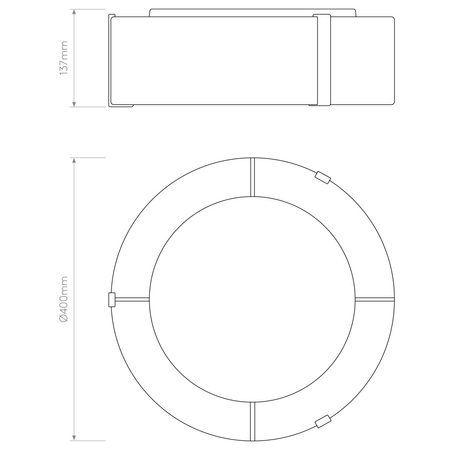 Lampa sufitowa Astro Salina 400 1463001 Biały
