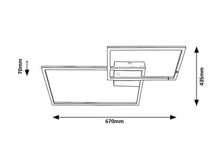 Lampa sufitowa Rabalux Ocean 5256 czarny matowy