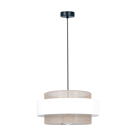 Lampa wisząca CEZAR Kaja K-5271 biały/beżowy