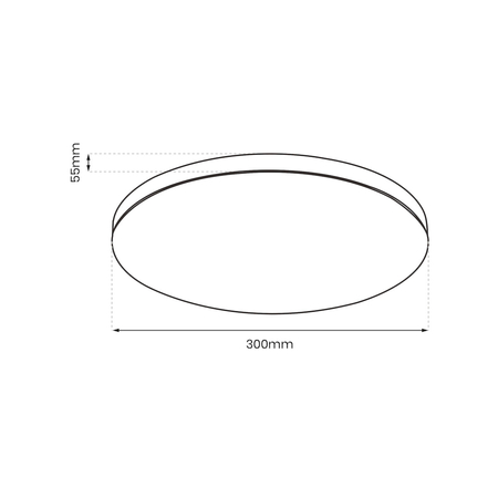 Milagro Plafon Slimi 18W 4000K Czarny ML9088 BIAŁY / CZARNY