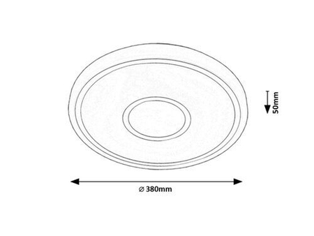 Lampa sufitowa Rabalux Taytum 71117 biały
