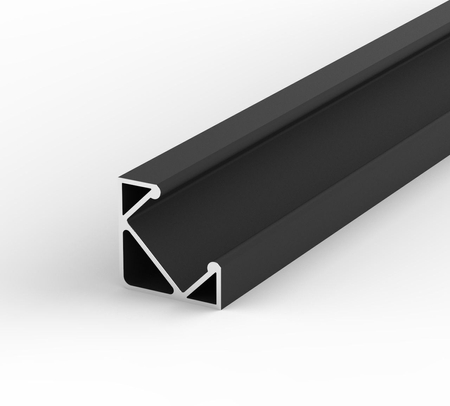 Profil LED P3-1C2 Greenie 2m czarny lakierowany kątowy