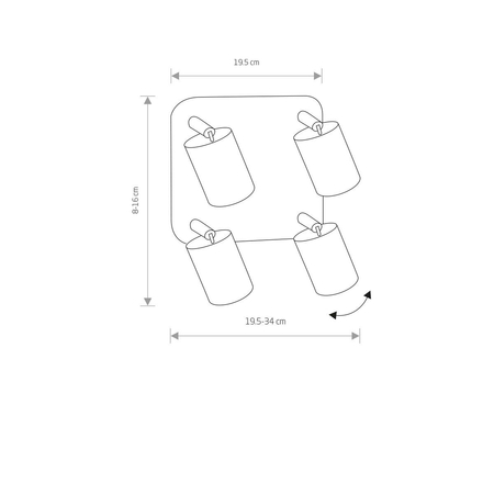 Reflektor EYE SPOT Nowodvorski 8820 czarny