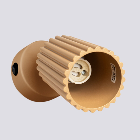 Sollux Lighting Kinkiet KARBON złoty z włącznikiem SL.1560