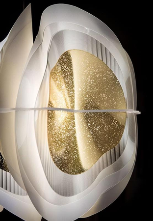 Lampa wisząca Slamp FIORDLYS - GOLD ROUND FRDSM00GLD01T00ROUEU złoty