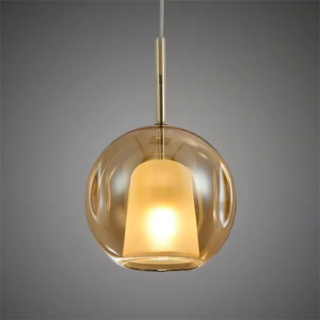 Lampa wisząca EUFORIA No.2 25cm bursztynowa